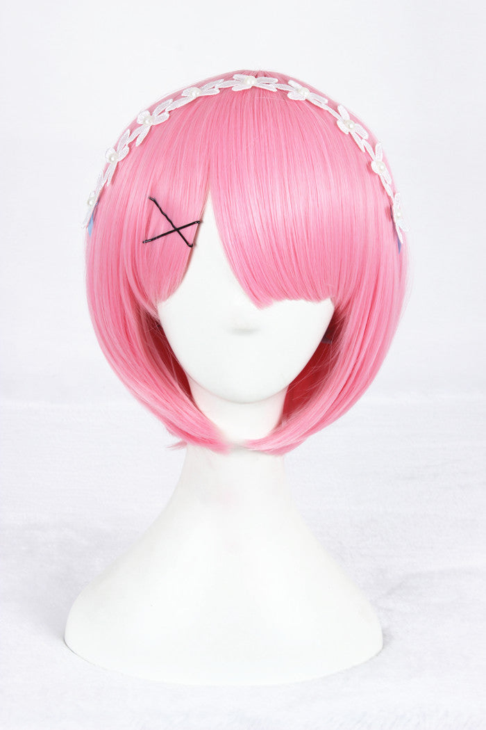 Cosplay Wig - Zero kara Hajimeru Isekai Seikatsu: Ram-Cosplay Wig-UNIQSO
