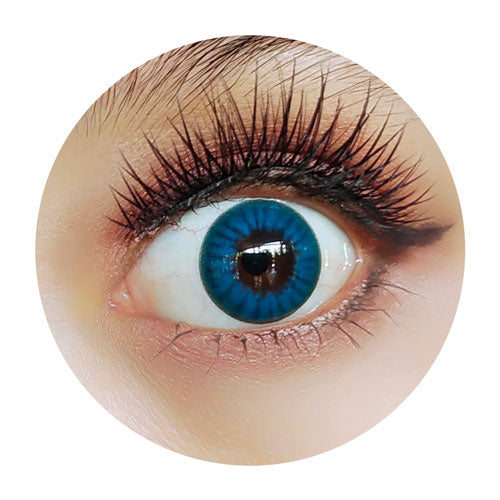 Coscon Crazy with Power - Electro Blue (1 lens/pack)-Crazy Contacts-UNIQSO