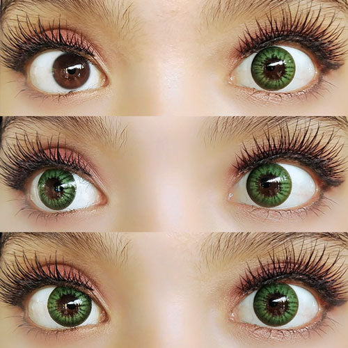 Coscon Crazy with Power - Electro Green (1 lens/pack)-Crazy Contacts-UNIQSO