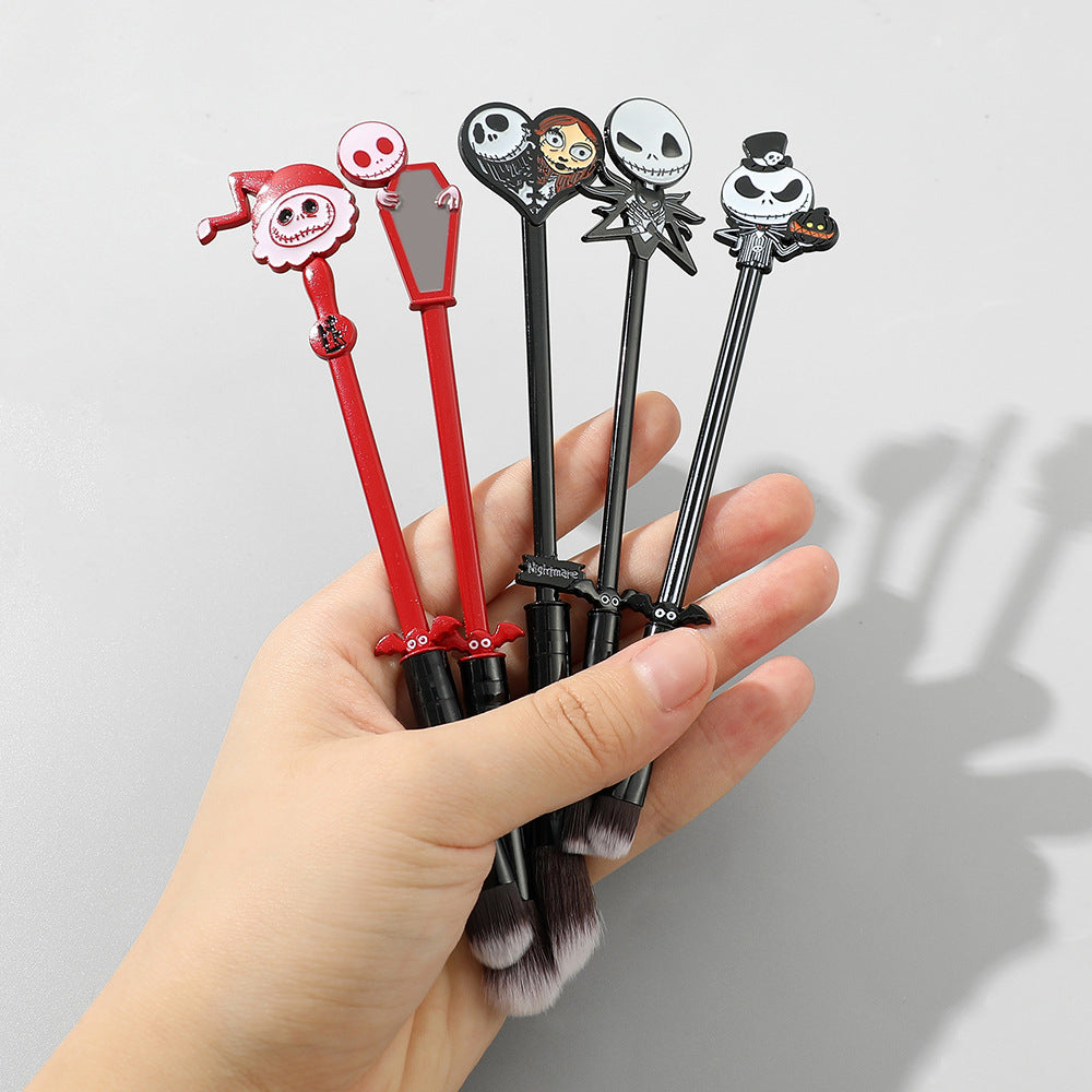Christmas Horror Night Jack Skull Makeup Brush Tool Set-Makeup Brushes-UNIQSO