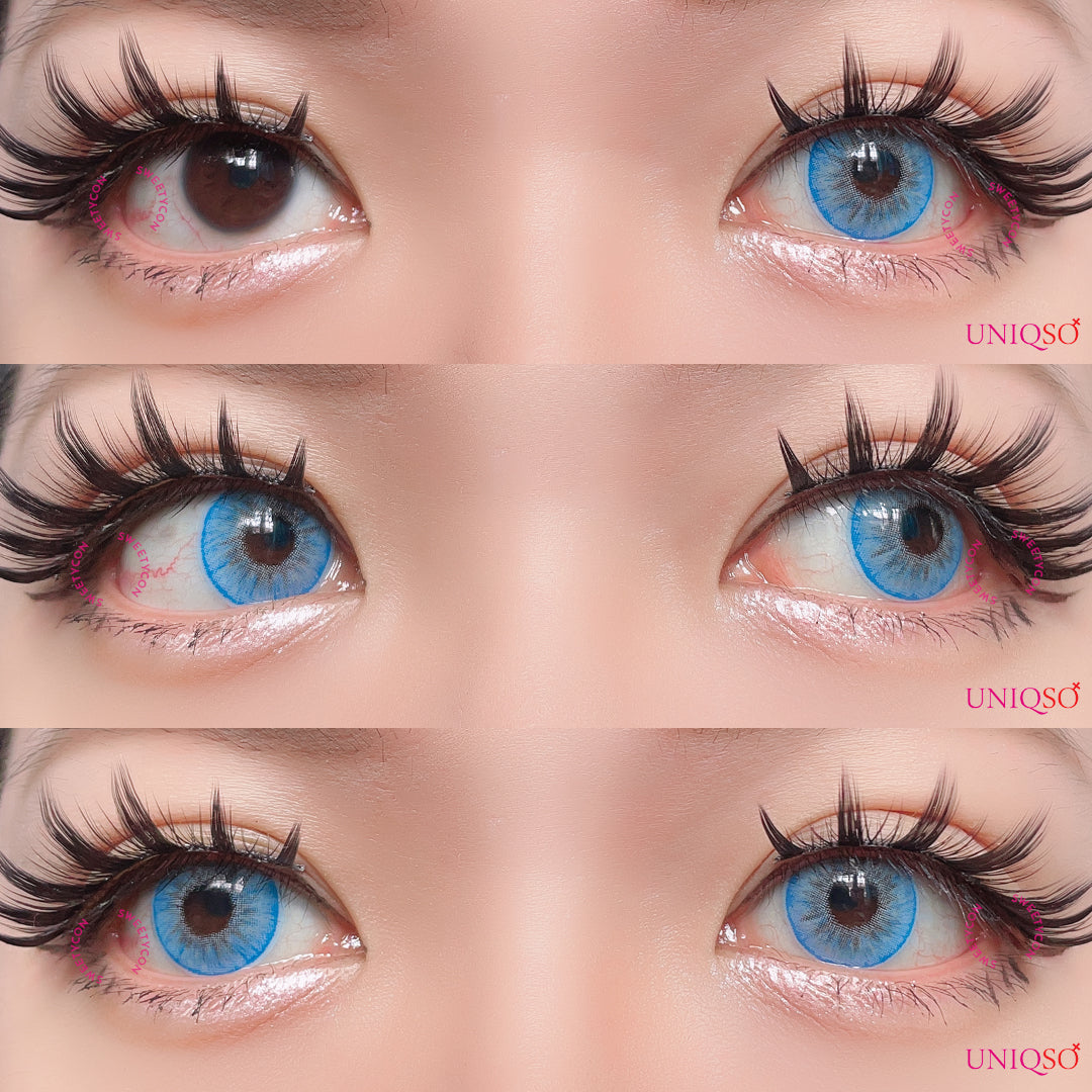 Sweety Icy Blue (1 lens/pack)-Colored Contacts-UNIQSO