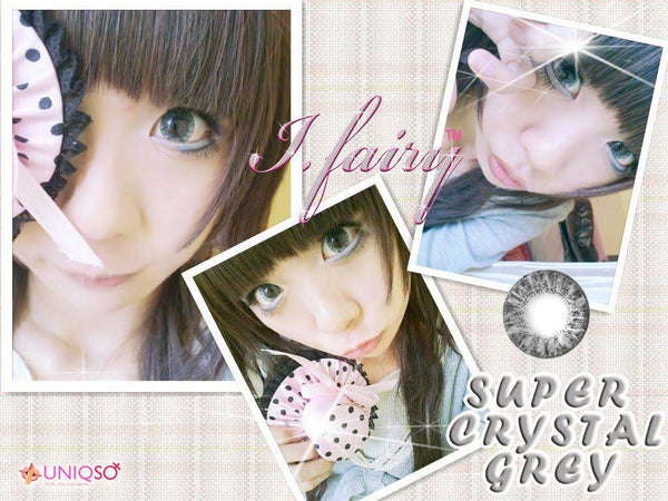 I.Fairy Super Crystal Grey (1 lens/pack)-Colored Contacts-UNIQSO