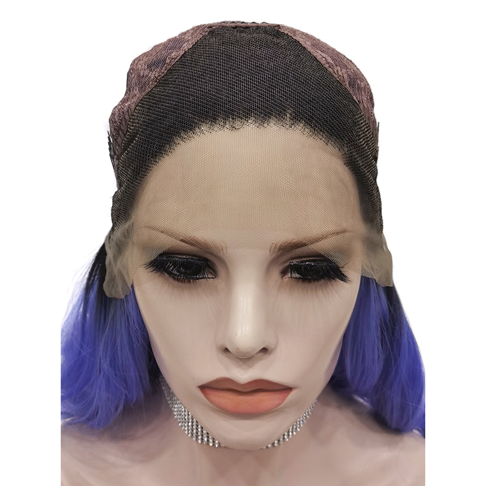 Premium Wig - Deep Root Neon Navy Lustrous Long Lace Front Wig-Lace Front Wig-UNIQSO