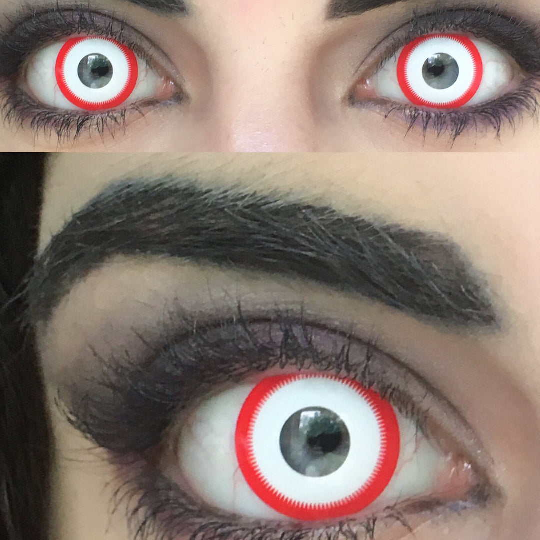 Sweety Crazy Saw White (1 lens/pack)-Crazy Contacts-UNIQSO