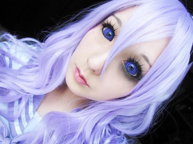 Sweety Violet Sclera Contacts Colossus/Purple Rings (1 lens/pack)-Sclera Contacts-UNIQSO
