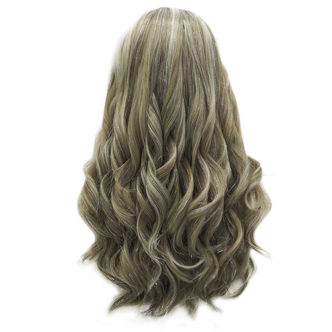 Premium Wig - Long Tinsel Grey Ombre Lace Front Wig-Lace Front Wig-UNIQSO
