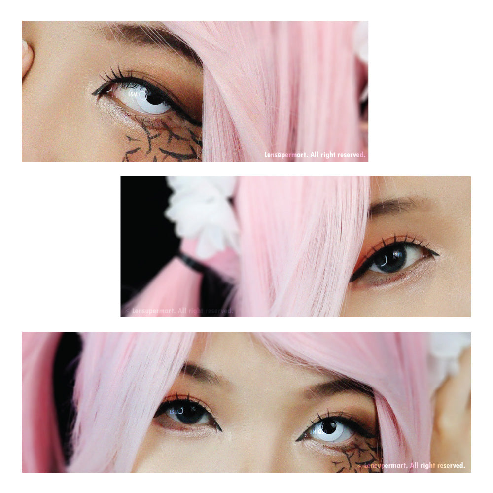 Coscon Crazy with Power - Solid White (1 lens/pack)-Crazy Contacts-UNIQSO