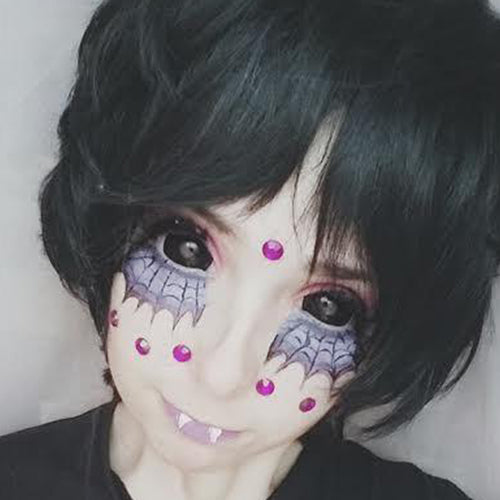 Flash Black Sclera Contacts Sabretooth/Blackout/Black (2 lenses/pack)-Sclera Contacts-UNIQSO