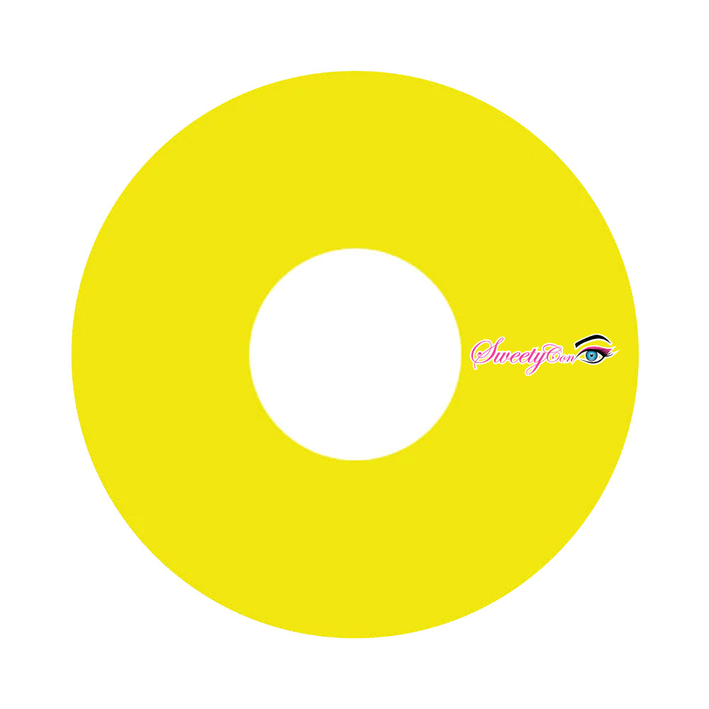Sweety Crazy UV Glow Yellow (1 lens/pack)-UV Contacts-UNIQSO