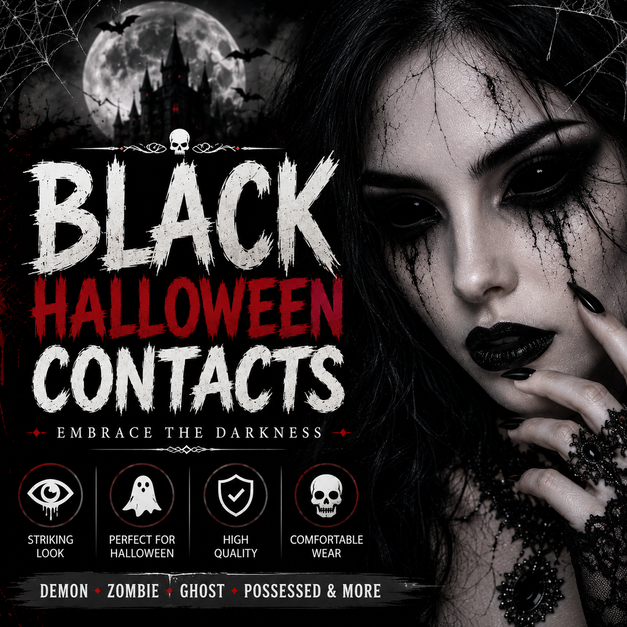 Black Halloween Contacts