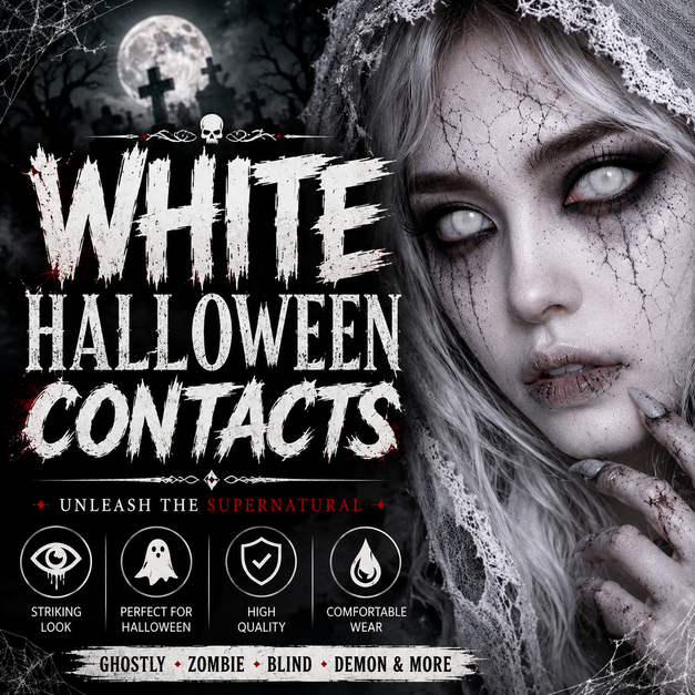 White Halloween Contacts