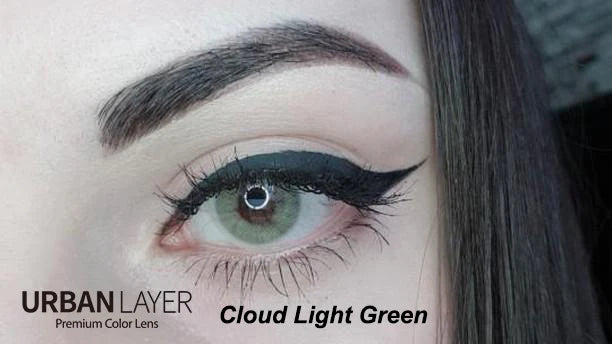 Urban Layer Cloud Light Green (1 lens/pack)-Colored Contacts-UNIQSO