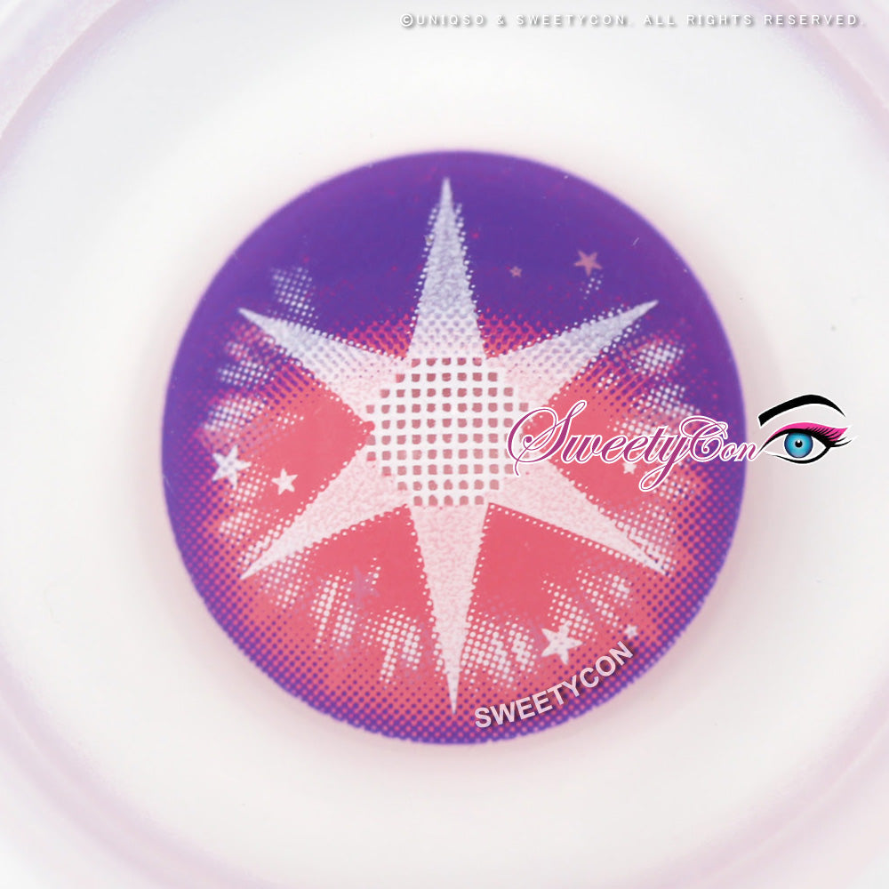 OWLMILS アウルミルズ tsukuyomi c.purpleGray Sweety Star Idol Violet | Purple Star Colored Contacts