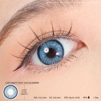 1 Day Sweety Fruit Juice Blueberry (2 or 10 lenses/pack)-Colored Contacts-UNIQSO