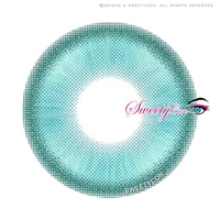 1 Day Sweety Star Tears Cyan Green (2 or 10 lenses/pack)-Colored Contacts-UNIQSO