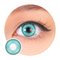 1 Day Sweety Star Tears Cyan Green (2 or 10 lenses/pack)-Colored Contacts-UNIQSO