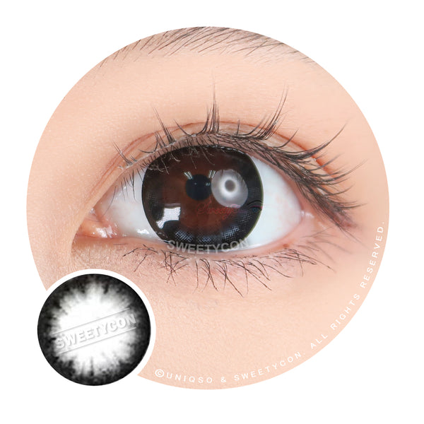Sweety Circle Black (1 lens/pack)-Colored Contacts-UNIQSO