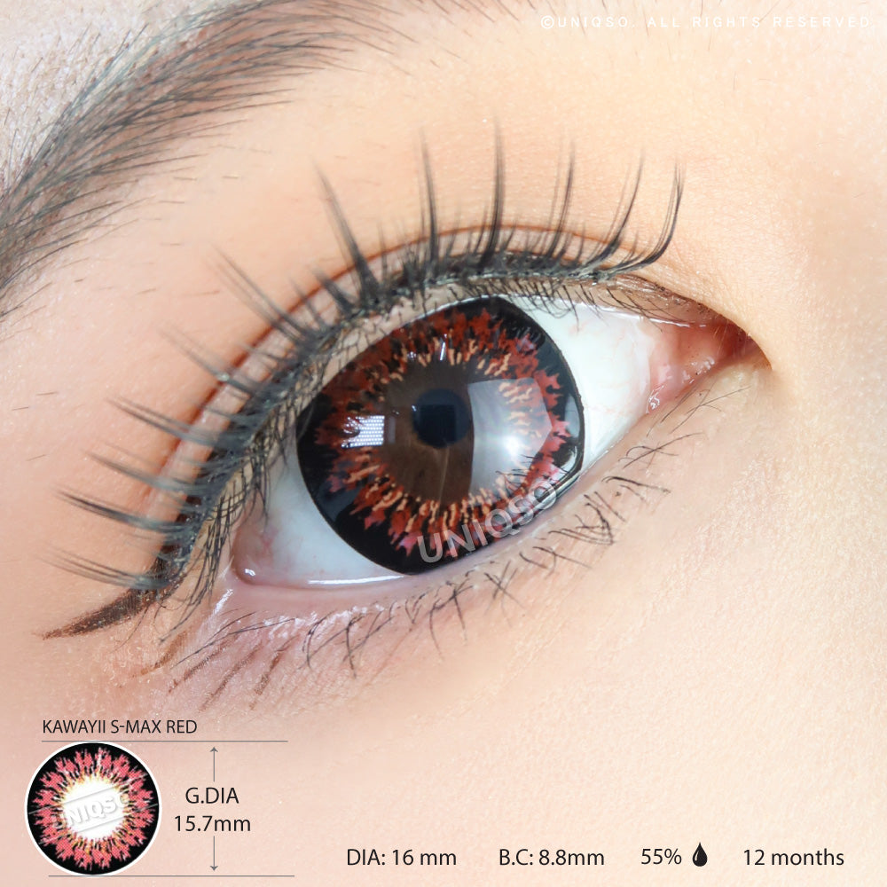Kenko Sun Color Max レッド系 2個セット Solotica Solflex Color Hype | Halloween Colored Contacts
