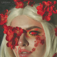 Sweety Crimson Red Mesh Sclera Contacts (1 lens/pack)-Sclera Contacts-UNIQSO