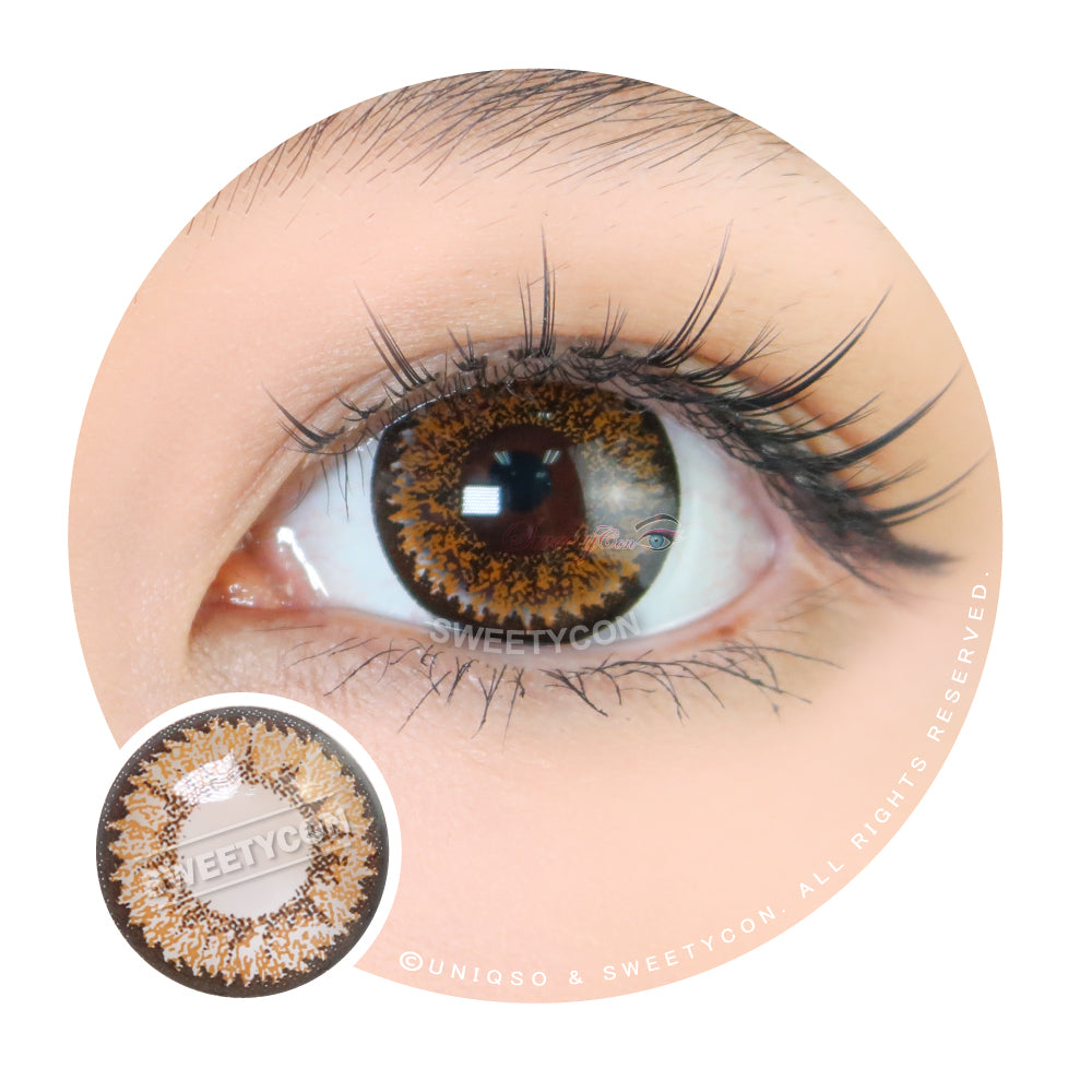 Colored Contact Lens Get a Chic Look with Western Eyes Nudy Brown