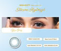 SEED Minasoft 1 day Color UV - Blue Gray-Colored Contacts-UNIQSO