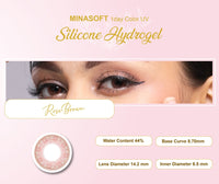 SEED Minasoft 1 day Color UV - Rose Brown-Colored Contacts-UNIQSO