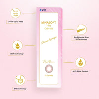 SEED Minasoft 1 day Color UV - Rose Brown-Colored Contacts-UNIQSO