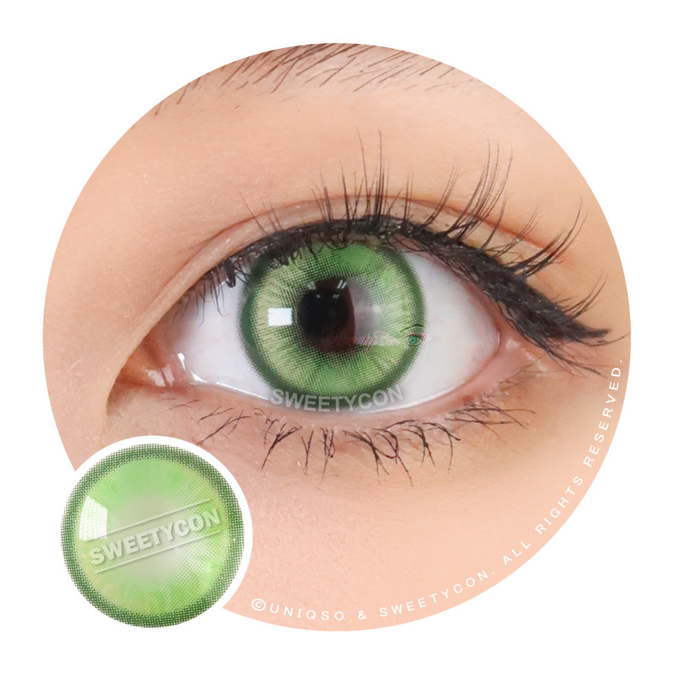 Sweety Magic Pop Green-Colored Contacts-UNIQSO