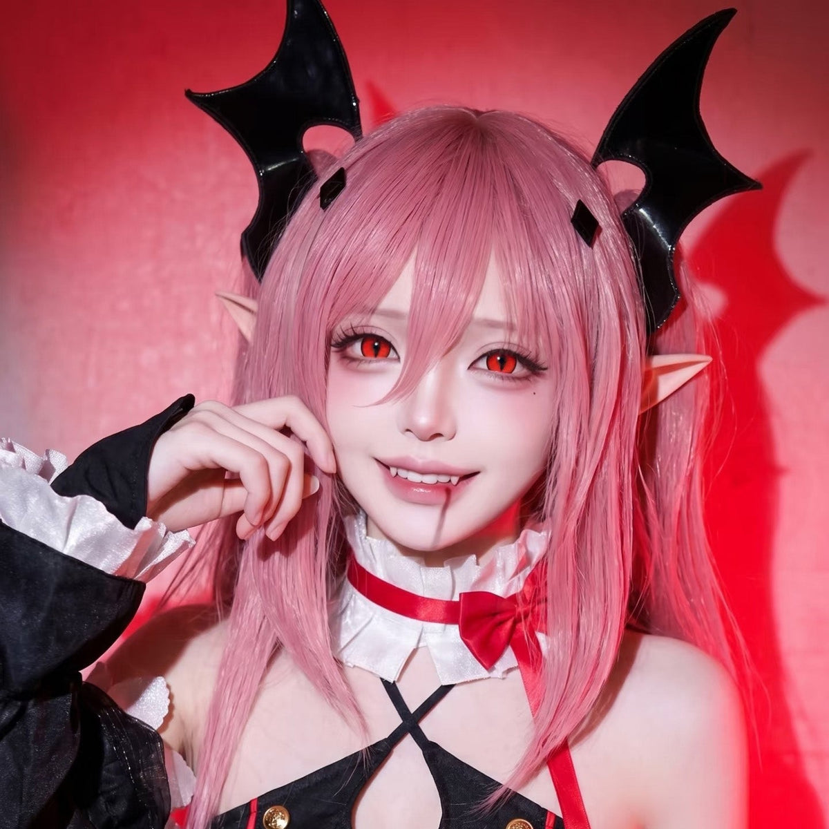 LumiDukki Feline Gleam Red (2 lenses/pack)-Colored Contacts-UNIQSO