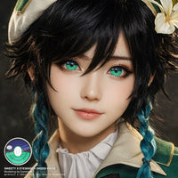 Sweety x Eyesinger Green Rings (2 lenses/pack)-Colored Contacts-UNIQSO