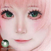Sweety x Eyesinger Emerald Halo (2 lenses/pack)-Colored Contacts-UNIQSO