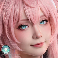 Sweety x Eyesinger Aqua Gemstone (2 lenses/pack)-Colored Contacts-UNIQSO