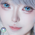 Sweety x Eyesinger Crystal Diamond Aqua (2 lenses/pack)-Colored Contacts-UNIQSO