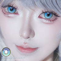 Sweety x Eyesinger Crystal Diamond Aqua (2 lenses/pack)-Colored Contacts-UNIQSO