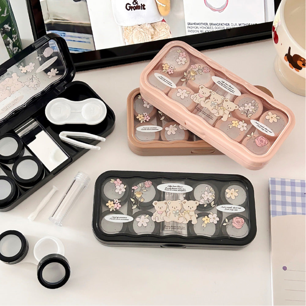 Lens Case Travel Kit - Mochi Bear-Lens Case-UNIQSO