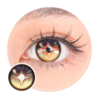 Sweety x Eyesinger Amber Star Crest (2 lenses/pack)-Colored Contacts-UNIQSO