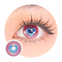 Sweety x Eyesinger Cupid Heart Pink (2 lenses/pack)-Colored Contacts-UNIQSO