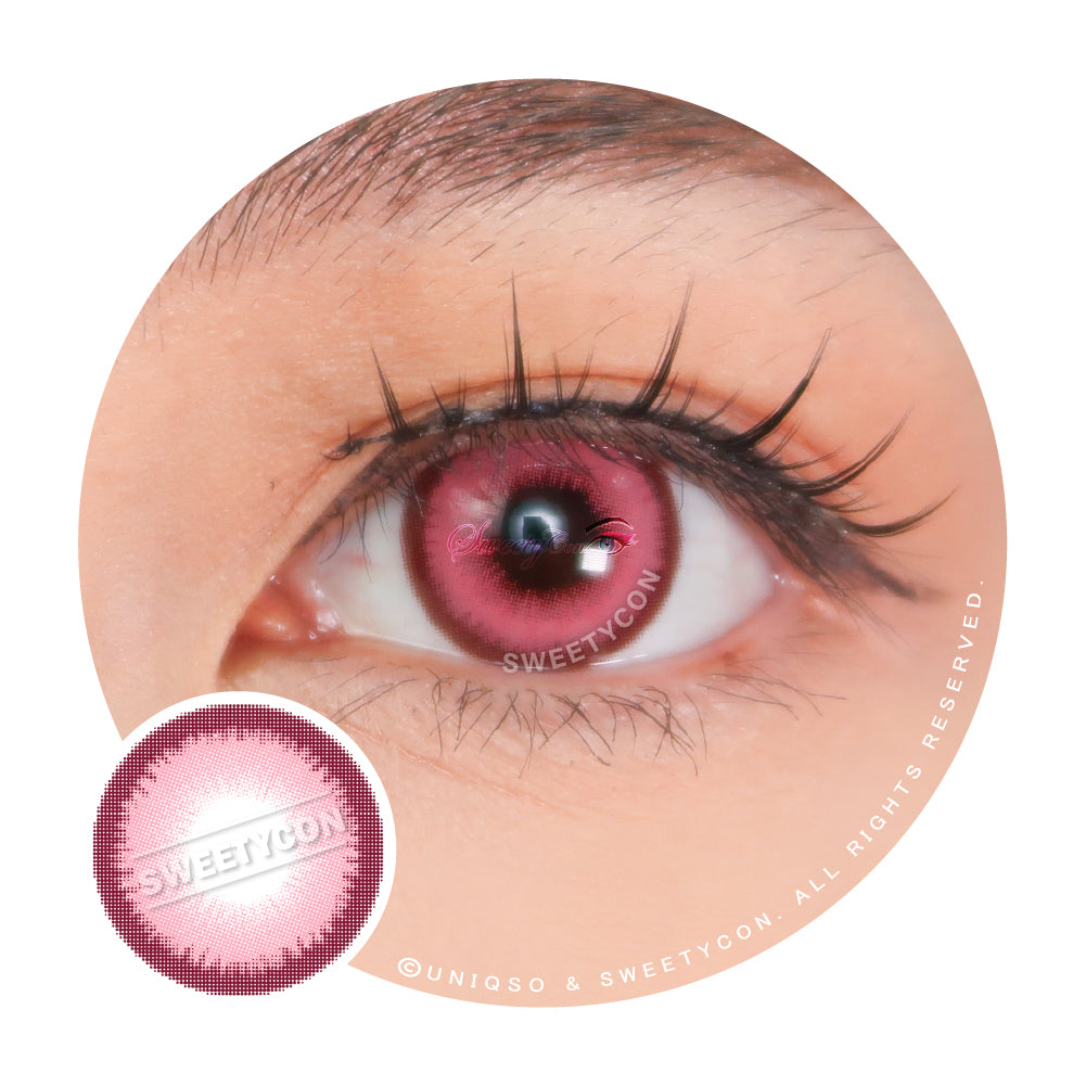 Sweety Halo Pink (1 lens/pack)-Colored Contacts-UNIQSO