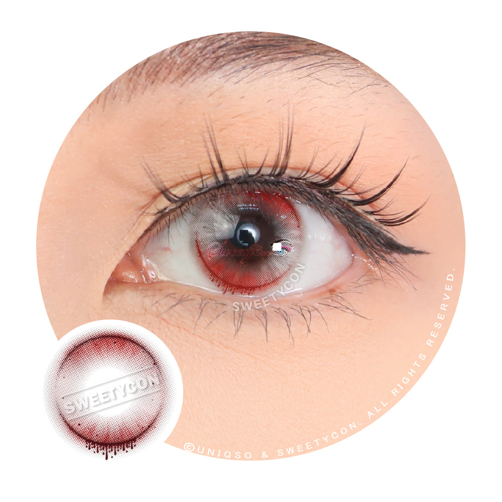 Sweety Crazy Witch Tears Red | Colored Contacts For Halloween