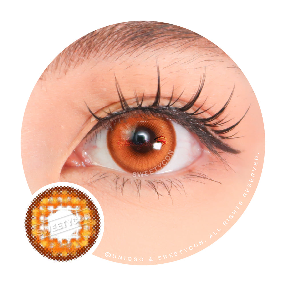 Sweety Halo Choco (1 lens/pack)-Colored Contacts-UNIQSO