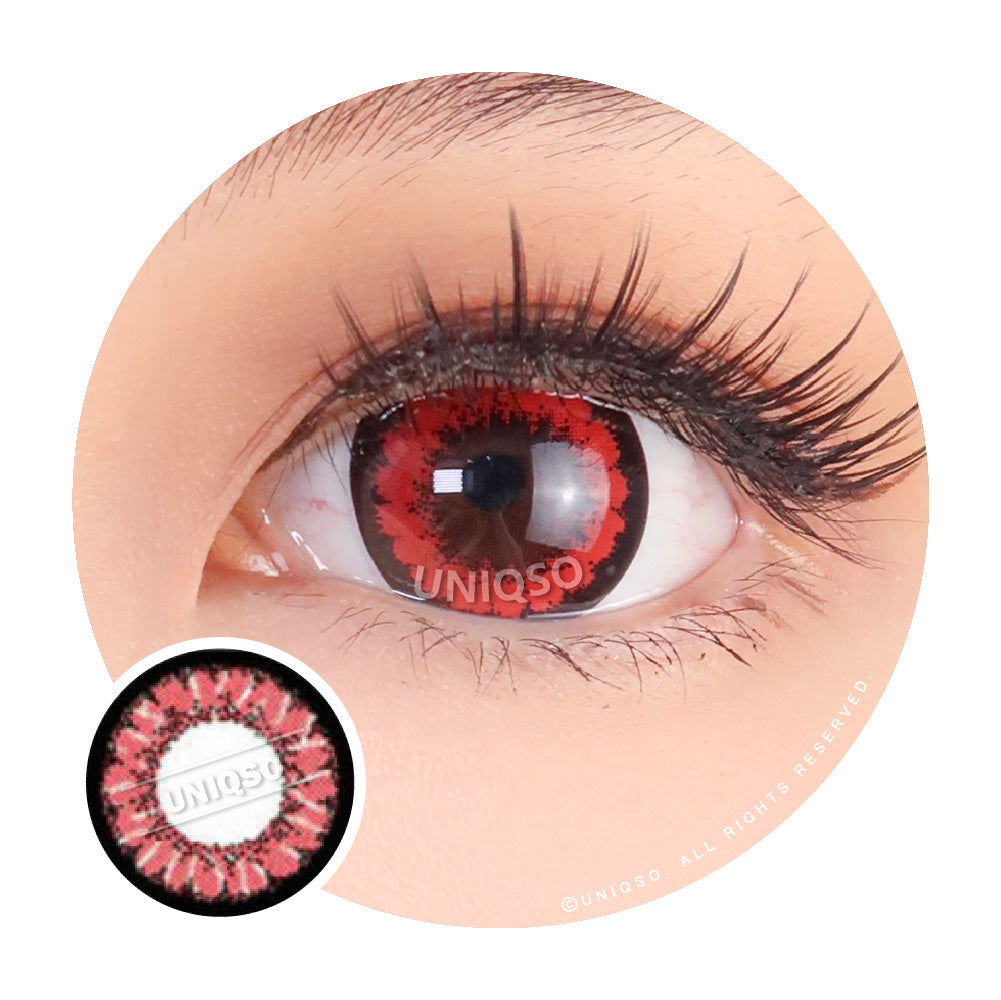 Kawayii A-Max Red Colored Contacts – UNIQSO