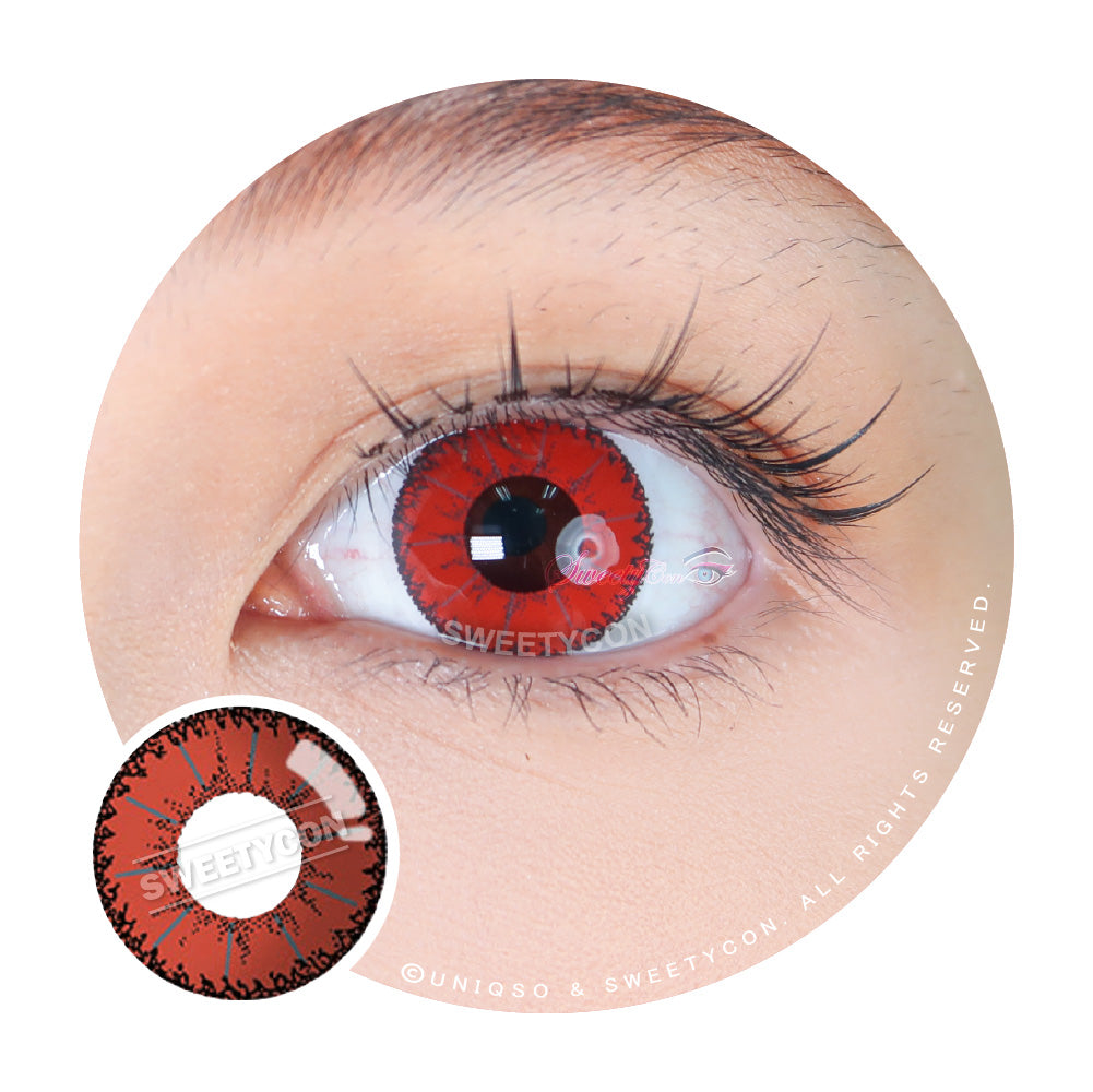 telo looks limited Edition red レッド ルックス Sweety Devil Red Colored Contacts – UNIQSO