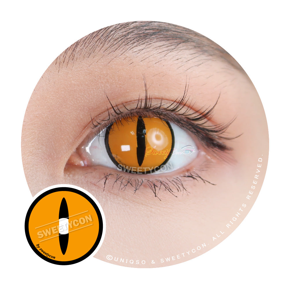 Gold Demon Eye Contacts | Cat Eye Contacts With Prescription