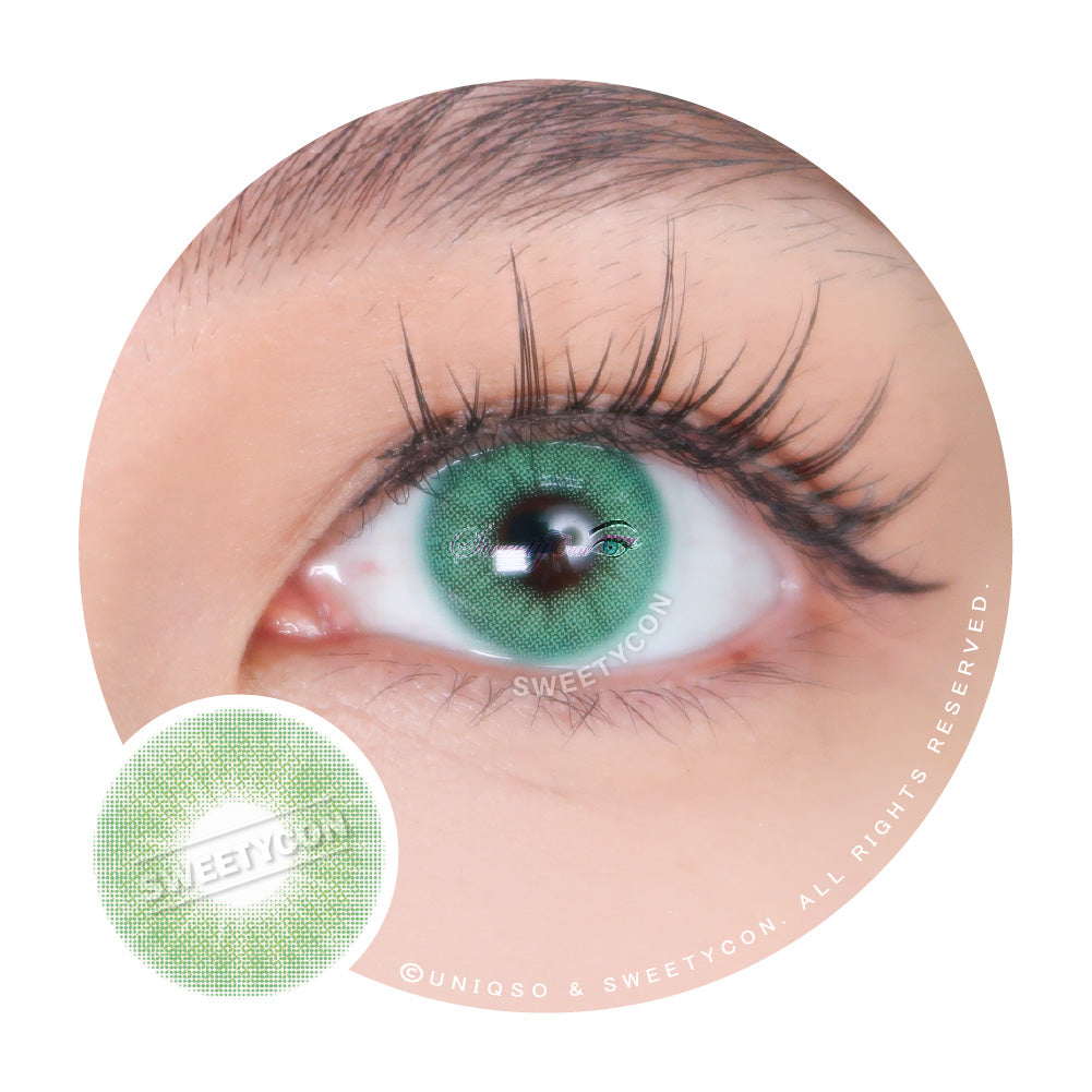 Sweety Hidrocor Emerald (1 lens/pack)-Colored Contacts-UNIQSO