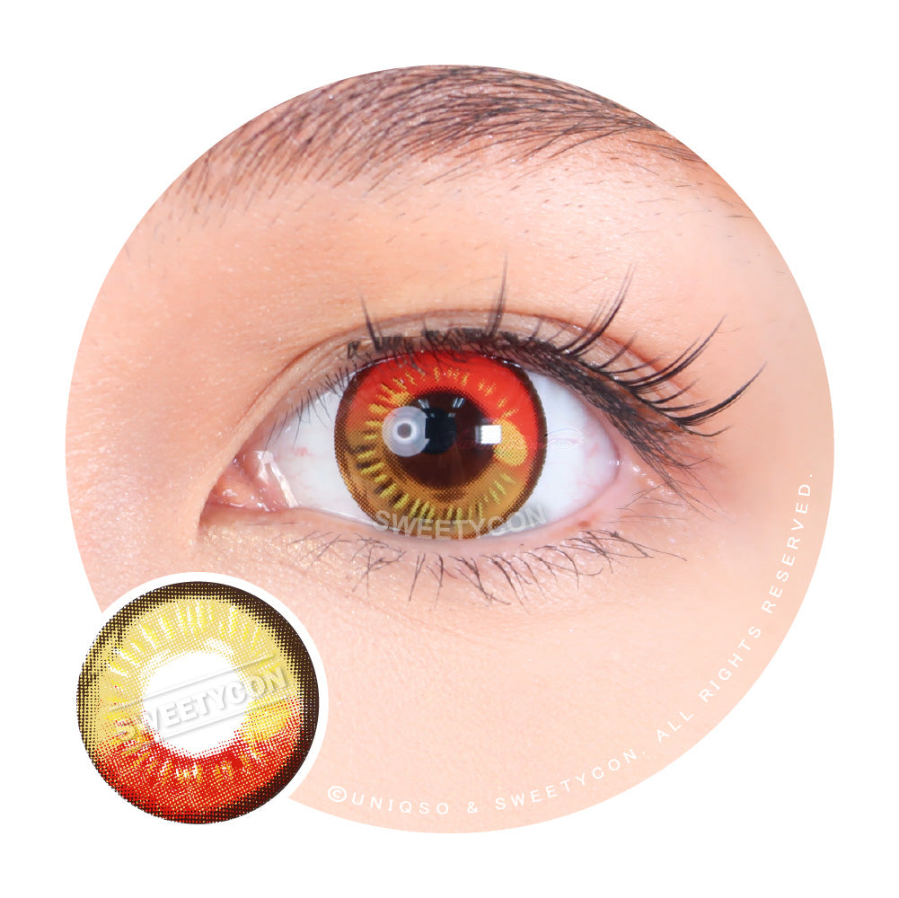 Sweety Anime Red (1 lens/pack)-Colored Contacts-UNIQSO