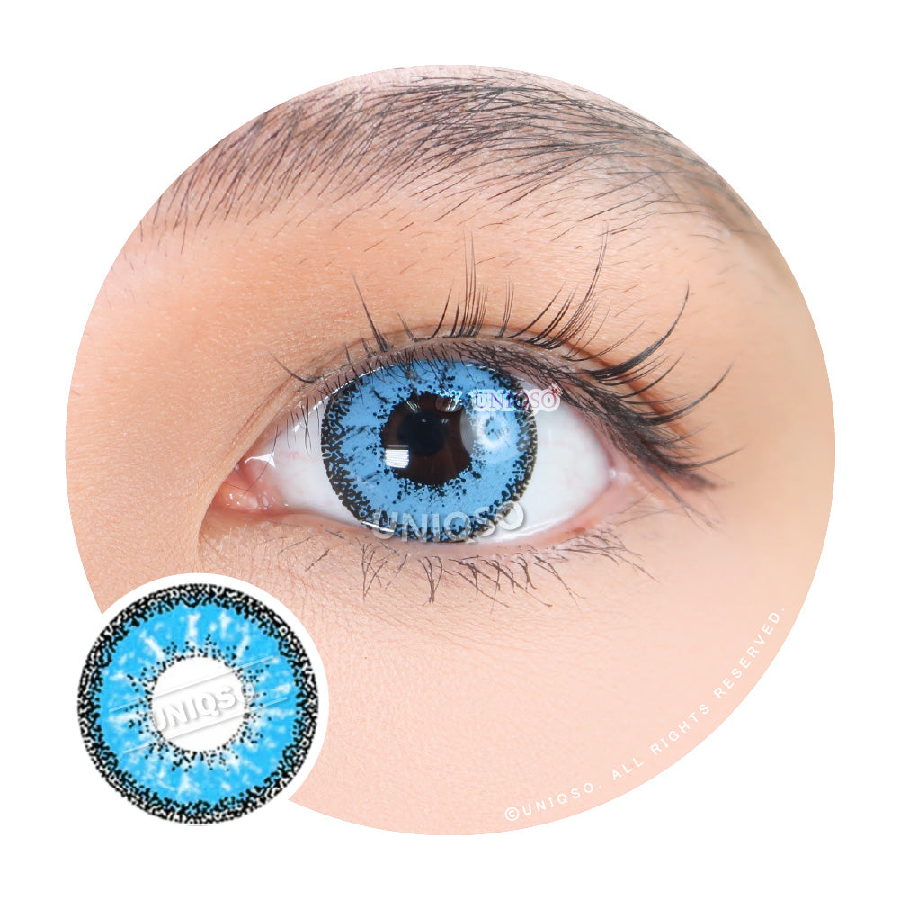Kazzue Vivid Brilliant Blue Colored Contacts – UNIQSO