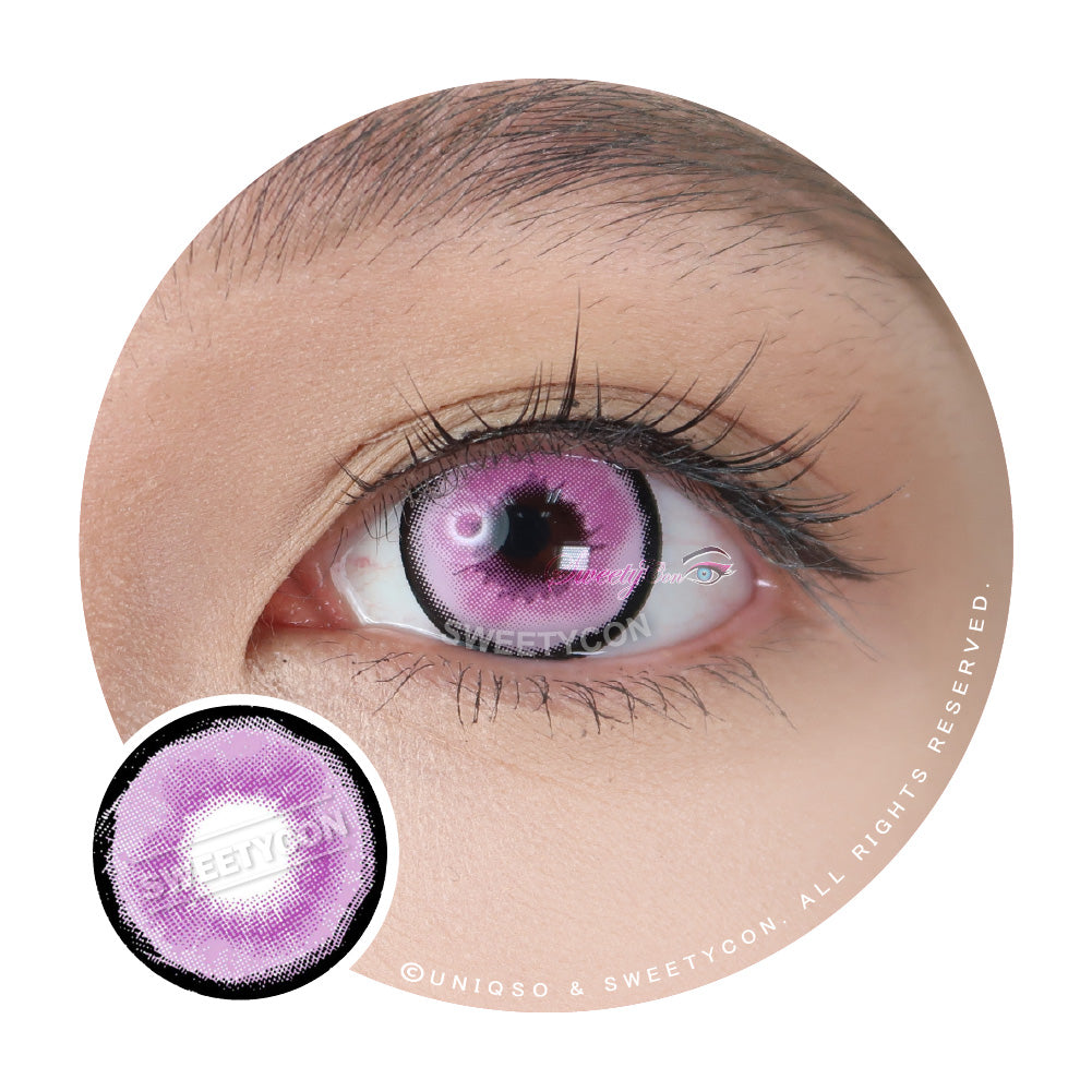 Best Light Violet Coloured Contacts | Platonic Violet Halloween