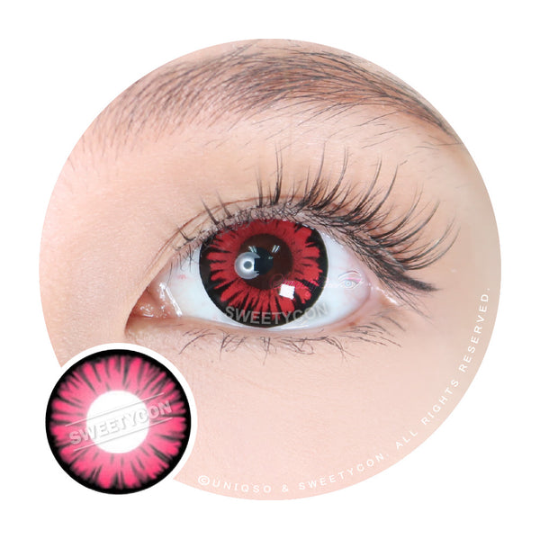 Sweety Firefly Pink (1 lens/pack)-Colored Contacts-UNIQSO