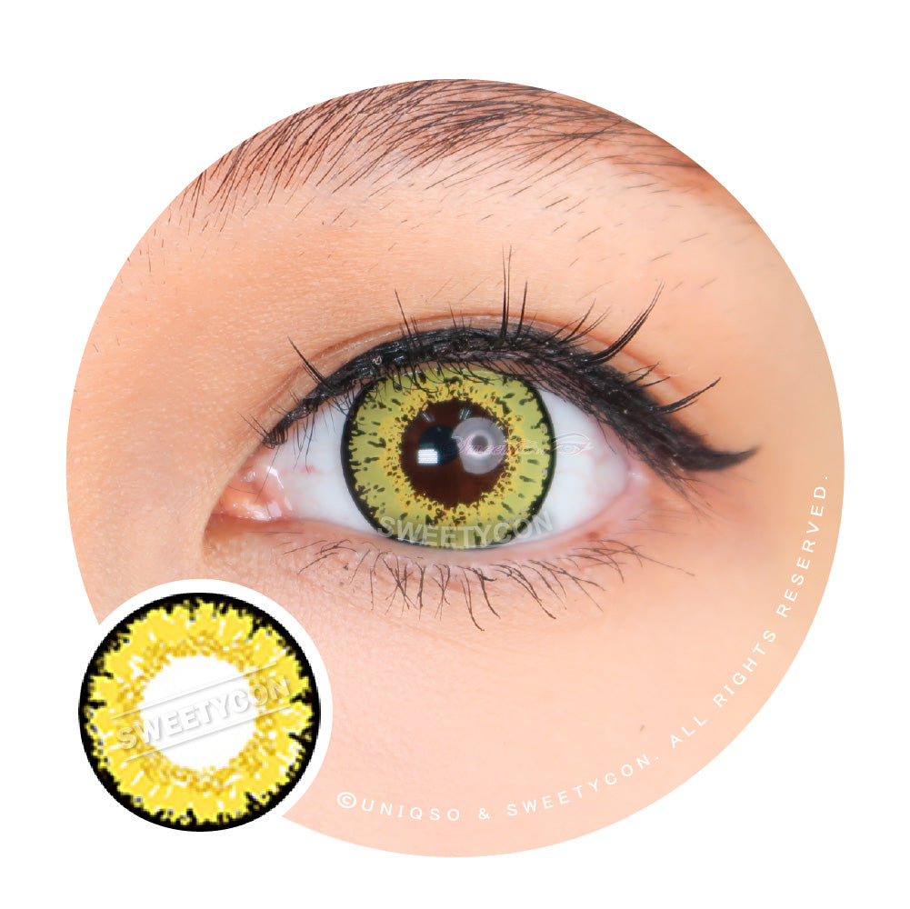 Sweety Queen Light Yellow Colored Contacts – UNIQSO