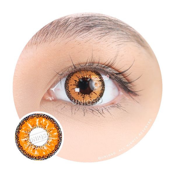 Kazzue Vivid Brilliant Orange Colored Contacts – UNIQSO